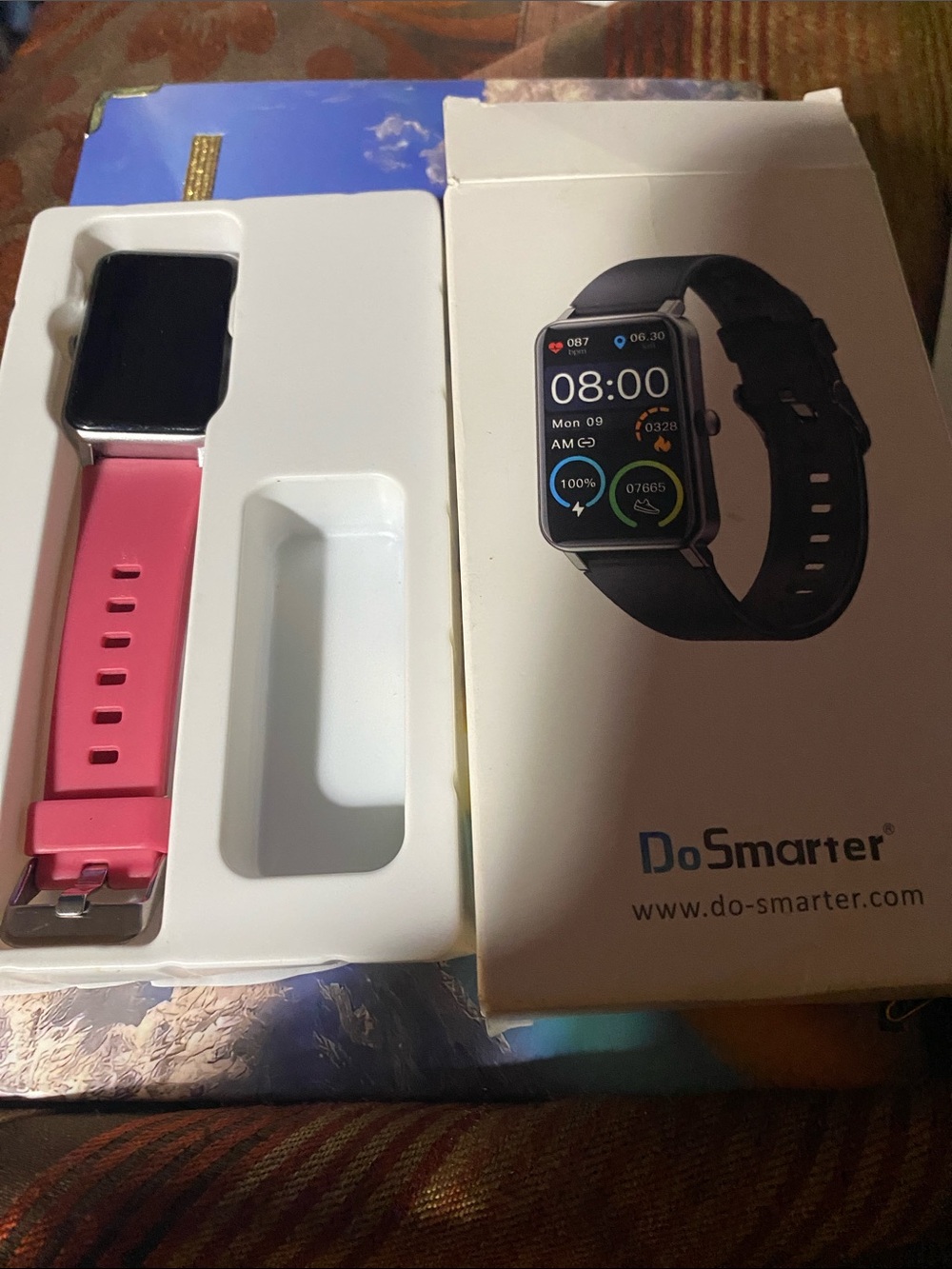 Pink Smartwatch with Touchscreen - Women’s Fitness Tracker